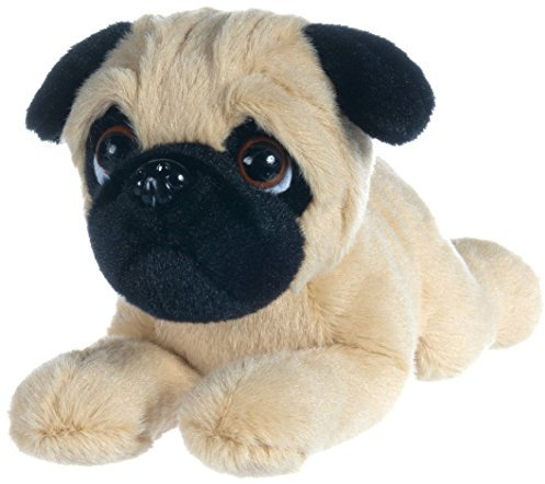 L&B Supersüß, liegender Mops Kuscheltier, plüsch 30cm