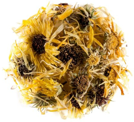 Fiori di Calendula Essiccati - Miscela di Petali Interi Sfusi | raccolti a mano e delicatamente asciugati per decorare piatti dolci insalate e preparare infusi floreali