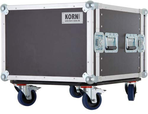 KORN Case 19 Zoll 8HE / 50cm tief mit Rollen phenol braun Casebau