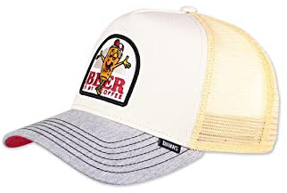 Djinns Trucker Cap HFT Food Beer & Coffee Grey Heather Grey Beige Grau, Size:OneSize