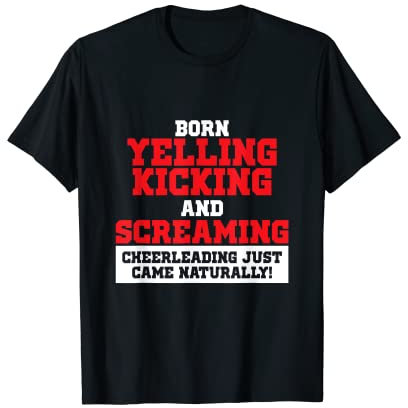 Lustiges Cheerleading-Shirt für Mädchen | Cheerleading-T-Shirt T-Shirt