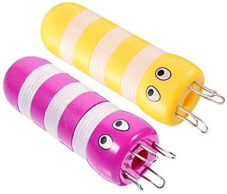 ABOOFAN 2stücke Teiliges French Knitter Mit Nadeln Kompakt Und Multifunktional Strickschnelles Diy-werkzeug Für Seile Armbänder Schals in Gelb Und Lila Handstrickzubehör