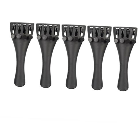 4/4 Violine Geige Saitenhalter Kohlefaser Feinstimmer 4 Feinstimmer Für DIY Akustische Violine Elektrische Geige Teil Zubehör (Color : 5PCS 4-4 Tailpiece)