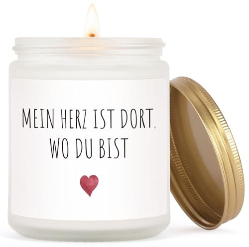 Jahrestag Geschenk für Ihn Sie, Duftkerze - Liebes Geschenke für Frauen Männer Paare Hochzeitstag Geburtstag Valentinstag Weihnachten