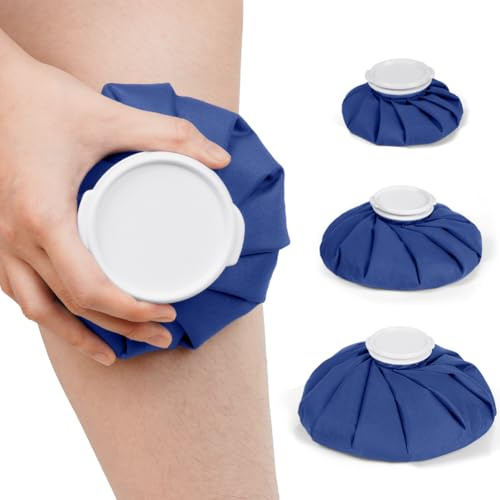AOOWU Poche De Glace Réutilisable, 3PCS Sac De Chaleur Et De Froid Réutilisable, Réutilisable Chaud Froid Poche Glace d'Urgence, Pour Tête, Dos, Cou, Paule Blessures Sportives Soulagement Douleur
