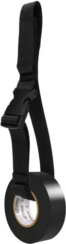 Electrical Tape Holder for Tool Belts, Tape Thong with Hook and Loop, Strap Tape Measure Holder, Multi-Function Hanging Storage Strap for Storing Cables, Ropes, and Wires in Tool Belt, Tool Bag