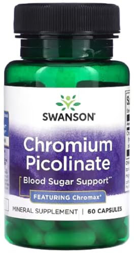 Swanson - Chromium Picolinate Featuring Chromax | Metabolism and Blood Sugar Support | 200mcg Capsules - 60 Count
