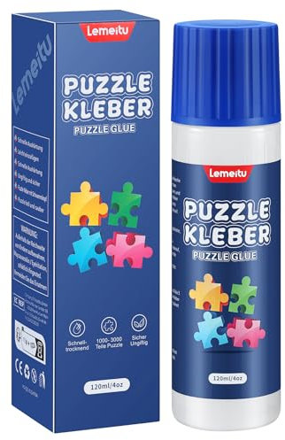 120 ml transparenter Puzzlekleber mit Applikator