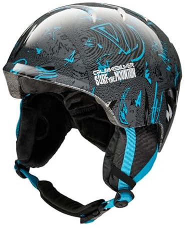 Quiksilver Slush Casco Deportivo, Niños, RAVEMIX True Black, S/M