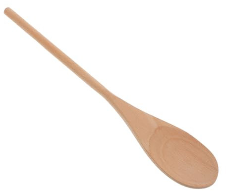 Gatuida Pezzi cucchiaio di legno utensile in faggio piccole pinze per cucinare cucchiaio mestolo di salsa mestolo in acciaio inossidabile di dinosauro Beige