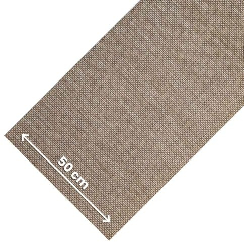 OLIVO.shop Tappeto Cucina Antiscivolo Lavabile Passatoia per Cucina Multiuso al Metro Passatoia Pvc Effetto Rattan, ROTOLO LOTUS Sabbia (50x150 cm)