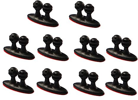 DIYEAH 16stücke Kabelhalter Kabelhalter Schwarz Kabelklemmen Kabelwandklammer Kabel-organizer Auto-kabelclip Drahtclips Kabelclips Fürs Auto Und Schreibtisch