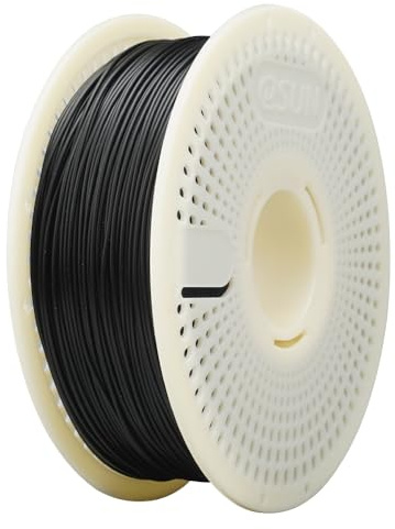 eSUN PLA Nachfüll-Filament und Spulen-Kit, spulenloses PLA 1.75mm und abnehmbarer eSpool+, 1KG Spule (2.2 LBS) Speedy Filament für 3D-Drucker, Schwarz