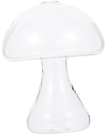 PRETYZOOM 1pc Mushroom Accessories Terrarium Jar Hydroponics Planting Pot Home Office Decor
