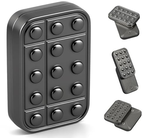 Fidget-Slider-Spielzeug für Erwachsene, magnetisches Fidget-Spielzeug aus Metall, Klicker, Schreibtisch-Poker, Push-Karte, EDC-Schreibtisch, Büro, haptische Münze, Männer