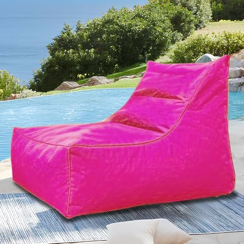 SXBCyan Housse De Pouf Imperméable sans Remplissage, Flottant for Piscine, Extérieur, Oxford, Chaise Longue Flottante, Canapé-lit(80cm-Rose)