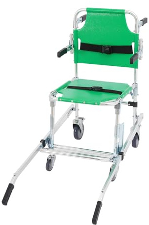 Klappbarer Treppenstuhl, 159kg Tragfähigkeit Treppenlift Mobile Treppenlifte Ohne Installation, Treppensteiger Rollstuhl für Brandeinsätzen