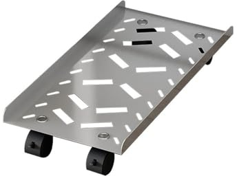Soporte de CPU de acero inoxidable con 4 ruedas giratorias, soporte móvil para computadora debajo del escritorio, para PC de juegos y escritorios pequeños, soporte ajustable para CPU para una fácil