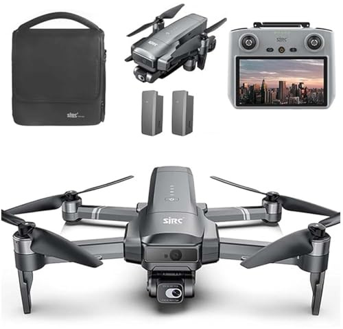 Ledovan SJRC F22 S2+ XR Drohne mit Kameras 4K HD,EIS Dron,40 Minuten Flugzeit,6km Übertragung,Bildschirmfernsteuerung,Kameradrohne für Erwachsene, Anfänger, Faltbare RC Quadcopter(2 Batterien)