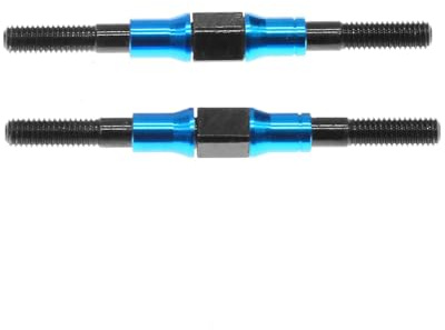 2 Pieces Rod Linkage Aluminum Turnbuckles Ideal For Remote Control Car Modifications 3x42mm Lightweight Turnbuckle