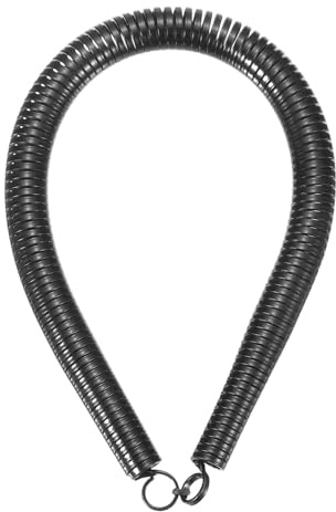 sourcing map Curvatubi a molla in PVC, diametro esterno 15,7 mm, lunghezza 380 mm, molla piegatubi per dispositivi di piegatura tubi in energia idroelettrica domestica, nero
