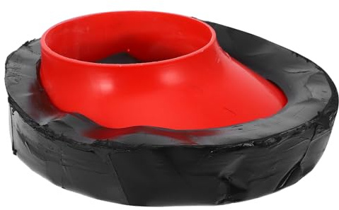 Angoily Anillo Diseño a Prueba de Fugas para Brida de Inodoro de Cera Fácil Instalación en Abs y Goma para Reparación y Desplazamiento de Inodoros en Bricolaje
