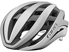 Giro Herren Aether Mips Fahrradhelm Road, matte white/silver, Medium/55-59 cm EU