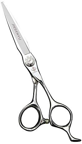 JIESENYU 6 zoll 440c Stahl Silber Klatsch Schraube exquisite Persönlichkeit Friseurschere Effilierschere Pony Haarschneider Werkzeuge Friseursalon oder Haushaltsschere