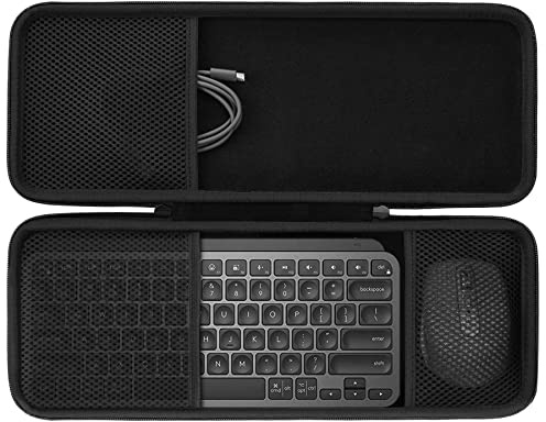 co2CREA Funda rígida de repuesto para teclado inalámbrico iluminado Logitech MX Keys Mini Advanced y combo de mouse compacto en cualquier lugar