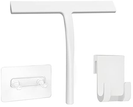 EDATOFLY Tergicristallo per Doccia, Tergivetro da Bagno Spatole Lava Doccia Tergidoccia Loano Lavavetri Spazzola Bagno per il Bagno e la Doccia (Bianco)