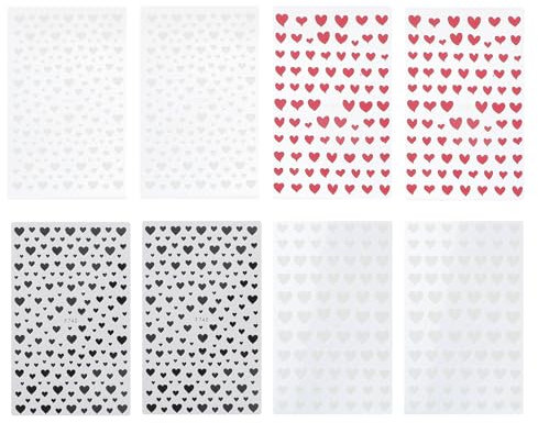 Beavorty 8 Bögen Nail Art Sticker Hochzeitssticker Sticker Herz Nagelsticker Nagelsticker Herzen Valentinssticker Für Nägel Valentinsnagelsticker Valentinsnagelsticker Liebe