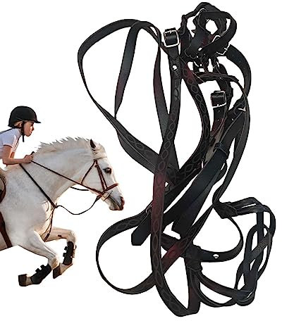 Halfter Pferd | Strapazierfähiges gebundenes Halfter, verstellbares Pferde-Sicherheitshalfter, bequem gepolstertes Nylon-Pferdehalfter, universell für Training und Reitpflege Zorq