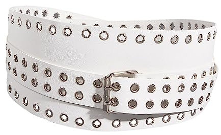 Amagogo Mode PU Taille Gürtel Weibliche Punk Cinch Gürtel Kummerbunds Einstellbar Breite Vintage Kleid Korsetts Bund für Mädchen Hochzeit rock, Weiß