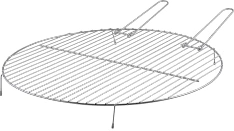 Generisch Grill Gitter Grillrost für Feuerschalen Ø 50 cm Metall rund Grill Gitter BBQ Carbonstahl Holzfeuer Holzkohlegrill Outddor Lagerfeuer