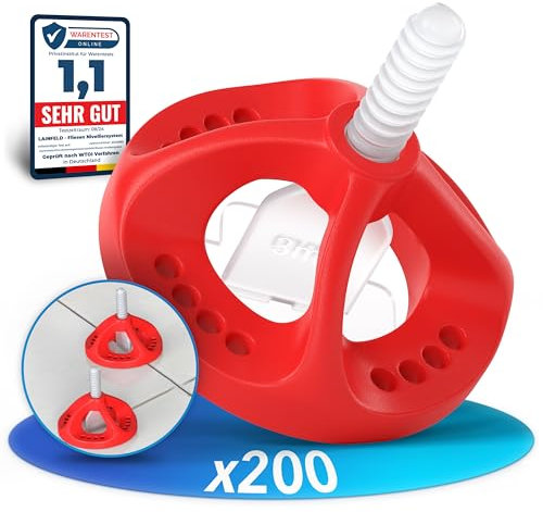 LAINFELD Fliesen Nivelliersystem | 3mm Fugenbreite | Abstandshalter zum Fliesen Legen | Fliesenverlegehilfe Fliesenleger Werkzeug Fliesenkreuz 3 mm