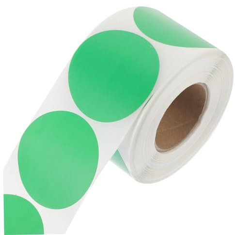 SEWACC 1rolle Selbstklebende Thermoetiketten Blanko-runde Aufkleber Für Versand Etikettierung Und Organisation Wasserfest Und Wiederverwendbar Für Büro Und Zuhause