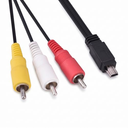 Mini USB, Svideo Cavo AV Audio Video Mini USB a 3 per Fotocamera IXUS 990 IS 980 IS 970 IS 870 IS 200