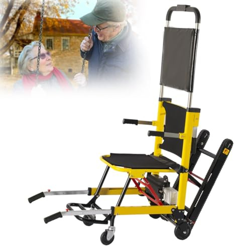 Elektrischer Raupen-Treppensteiger,Mobiler Treppenrettungsstuhl,Elektrische Treppenlifte,Treppensteigrollstuhl,Aluminiumlegierung,Tragfähigkeit 165 Kg A