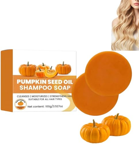 Shampoo solido all'olio di semi di zucca Nutre e rinforza i capelli Promuove la crescita dei capelli Adatto a tutti i tipi di capelli