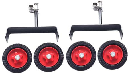 POPETPOP Roues Auxiliaires Pour Tondeuses À Gazon Pneus Robustes Pour Tondeuses À Gazon Cadre De Support Portatif Coupe-bordures Pour Aménagement Paysager Roues Pour Tondeuses À Gazon