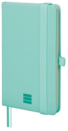 Finocam - Cuaderno Nexo Tapa Dura Dotted-Punteado Turquesa | Cuaderno Pequeño de Hojas Microperforadas | Bolsillo y Portabolígrafo | 72 Hojas,Ideal para Bullet Journal