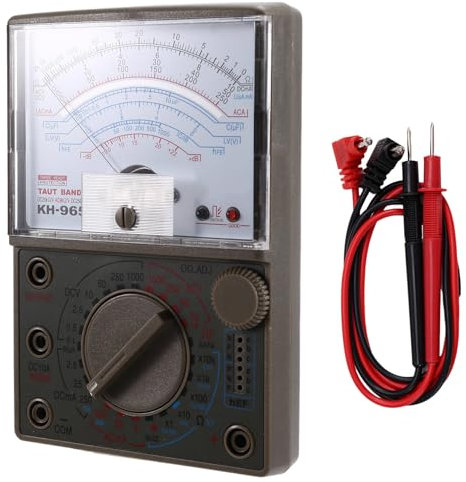 Mskidand -965 Multimètre Analogique à Aiguille Mécanique, Compteur de Tension, Compteur de Résistance de Courant avec Stylo de, Testeur Multiple