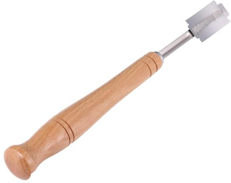 Mikinona Cuchillo De Pan De Acero Inoxidable Para Cortar Pasteles Hoja De Acero Inoxidable Moldeador De Pan Cortador De Apariencia De Pan Rebanador De Pan De Madera