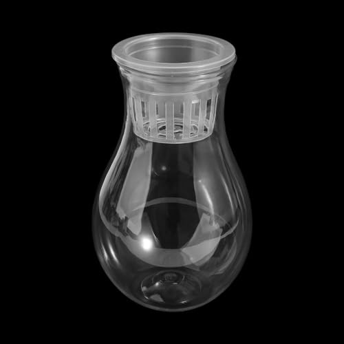 Contenitore per piante acquatiche, mini vaso per fiori idroponici, in plastica trasparente, vaso per piante idroponiche, vaso per casa e ufficio (4)