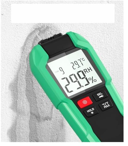 Igrometro, FY8815 Igrometro digitale portatile Misuratore di umidità del legno Display LCD for strumento di rilevamento di mattoni di cemento