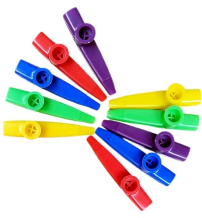 SWETRACE Buntes Kunststoff kazoo Leicht zu Lernen Orff musikinstrumente Pädagogisch Tragbar für Vorschulmusikunterricht Junge Mädchen Jungen