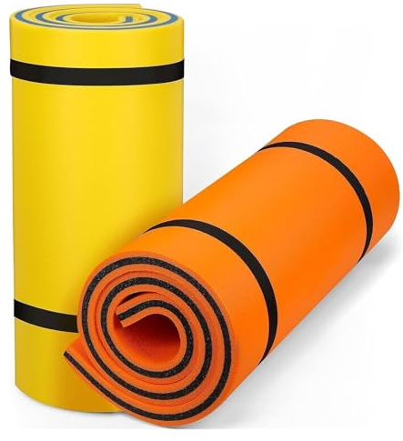 Flytande vattendyna, skumdyna for simning, tjock vattendyna for vuxna, pool, sjö, hav(Orange)