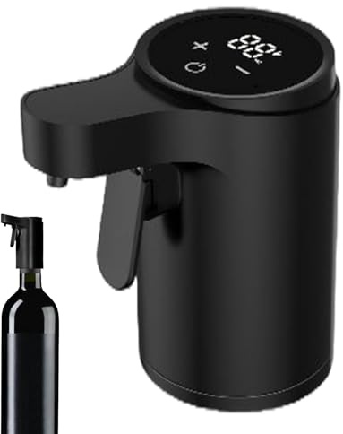 Electric Wine Aerator Pourer, Automatic Touch Screen Decanter, Digital Alcohol Bottle Dispenser Adjustable Dosing, Electric-Wine Aerator Smart Whiskey Pourer Rechargeable Nice Gift for Women Men