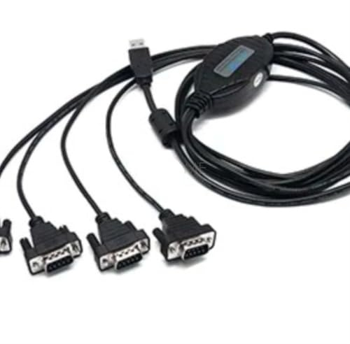 HIDUHEDN Convertidor USB a RS-232 de 2/4 Puertos Adaptador de Cable Serial USB V2.0 a RS232 de 9 Pines UT-8814(4 Ports)