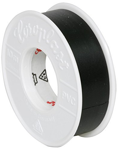 Coroplast Isolierband, Elektrikerband Schwarz (10)